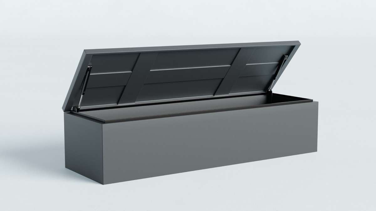 Tároló pad 150 cm nyitva