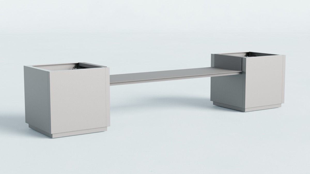 EXTÉ fém süllyesztett pad 150 cm