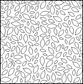 Domino térelválasztó panel szirmok mintával