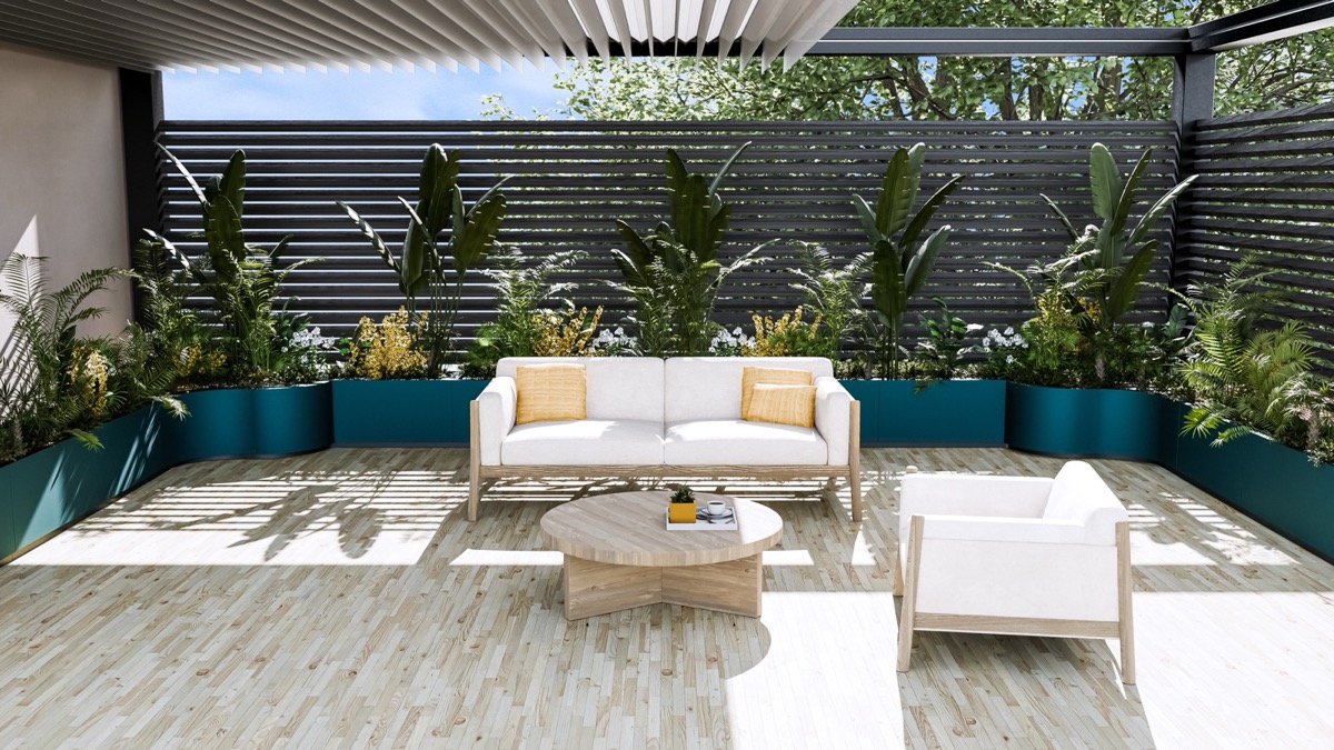 OndaDomino fém virágláda egyedi RAL színben